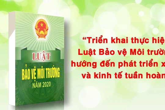 “Triển khai thực hiện Luật Bảo vệ Môi trường hướng đến phát triển xanh và kinh tế tuần hoàn”
