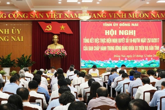 Đồng Nai tinh gọn bộ máy theo Nghị quyết số 18, hợp nhất nhiều sở ngành