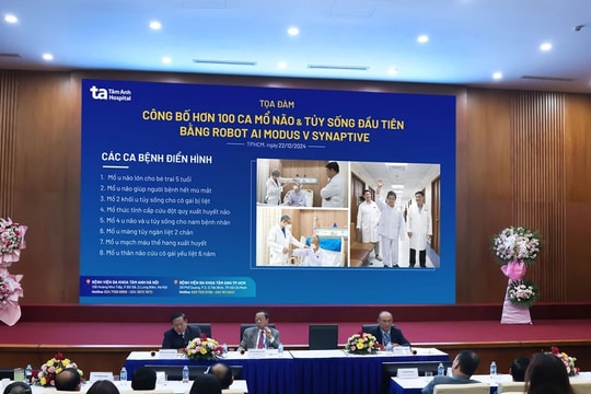 100 người bệnh u não, đột quỵ đầu tiên “hồi sinh” nhờ Robot AI duy nhất tại Việt Nam 