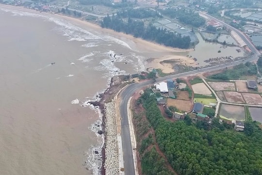 Diện mạo mới về tuyến đường ven biển hơn 4,6 nghìn tỷ đồng ở Nghệ An