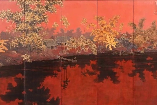 Hòa quyện hội họa Đông - Tây trên sơn mài Việt