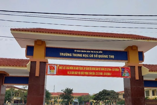 Quảng Bình: Yêu cầu hủy quyết định kỷ luật hiệu trưởng Trường THCS Quảng Thọ