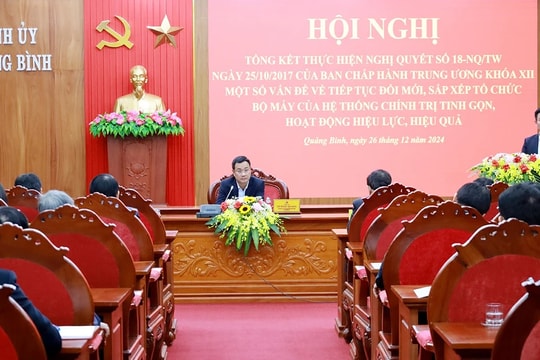 Quảng Bình tinh gọn bộ máy, hợp nhất nhiều đơn vị 