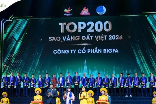 Bigfa được vinh danh Top 200 doanh nghiệp Sao Vàng Đất Việt 2024