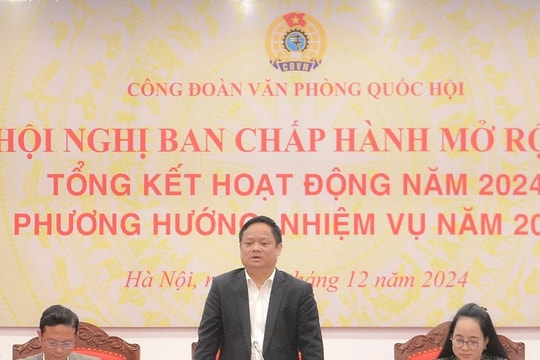 Hội nghị Ban Chấp hành mở rộng tổng kết hoạt động Công đoàn năm 2024