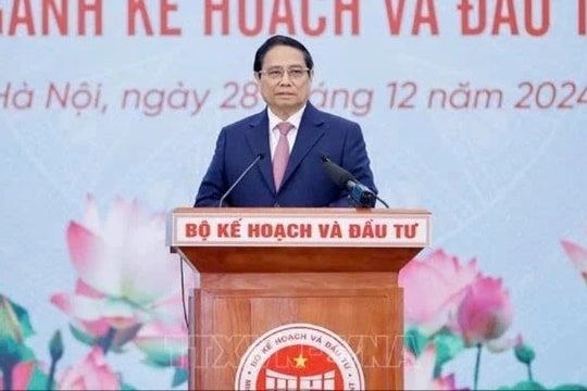 Thủ tướng Phạm Minh Chính dự hội nghị tổng kết năm 2024 ngành Kế hoạch và Đầu tư