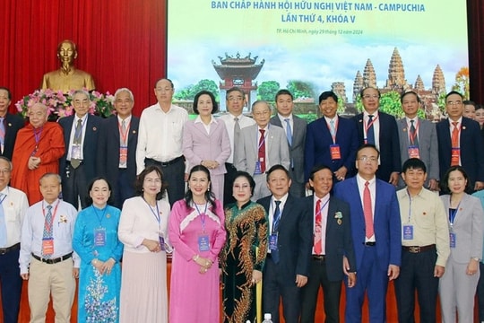 Phó Chủ tịch Quốc hội, Chủ tịch Hội hữu nghị Việt Nam - Campuchia Nguyễn Thị Thanh chủ trì Hội nghị Ban Chấp hành Hội hữu nghị Việt Nam - Campuchia lần thứ 4, Khoá V