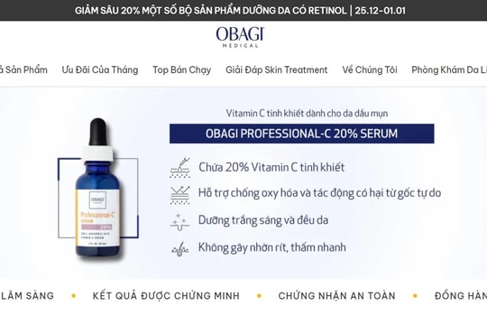 Công ty Obagi Việt Nam liên tiếp bị thu hồi sản phẩm vì không đạt tiêu chuẩn chất lượng 