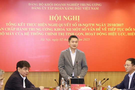 Đảng ủy Petrolimex tổ chức Hội nghị quán triệt triển khai, tổng kết Nghị quyết số 18-NQ/TW 