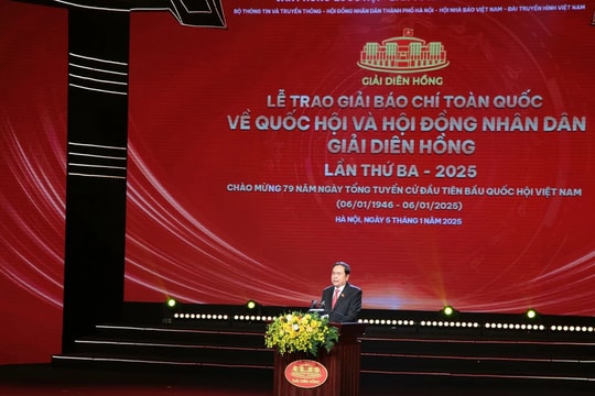 Thông cáo báo chí Giải Báo chí toàn quốc về Quốc hội và Hội đồng nhân dân (Giải Diên Hồng) lần thứ ba - năm 2025