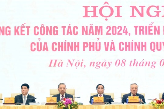 Tổng Bí thư Tô Lâm dự Hội nghị tổng kết công tác năm 2024, triển khai nhiệm vụ năm 2025 của Chính phủ và chính quyền địa phương