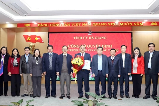 Hà Giang: Công bố quyết định của Trung ương về công tác cán bộ