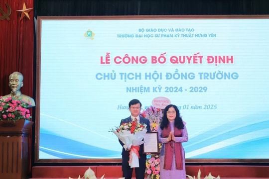 PGS.TS Chu Văn Tuấn làm Chủ tịch Hội đồng trường Đại học Sư phạm Kỹ thuật Hưng Yên