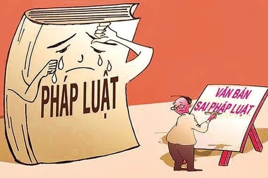 Xử lý trách nhiệm tổ chức, cá nhân ban hành văn bản trái pháp luật