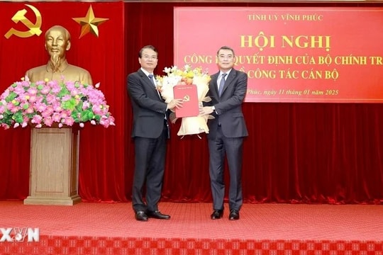 Đồng chí Đặng Xuân Phong giữ chức Bí thư Tỉnh ủy Vĩnh Phúc