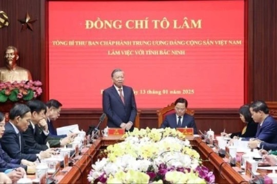 Tổng Bí thư Tô Lâm thăm và làm việc tại tỉnh Bắc Ninh