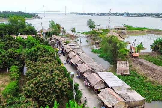 Độc đáo chợ quê bên cồn sông Tiền tại Đồng Tháp