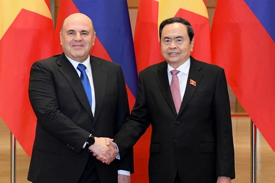 Chủ tịch Quốc hội Trần Thanh Mẫn hội kiến Thủ tướng Liên bang Nga Mikhail Mishustin 