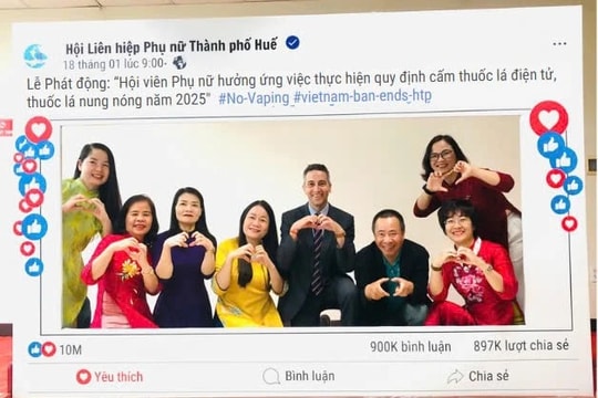 Hội viên Phụ nữ hưởng ứng việc thực hiện quy định cấm thuốc lá điện tử, thuốc lá nung nóng