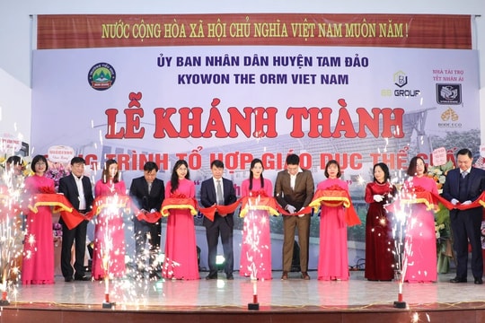 Vĩnh Phúc: Khánh thành Tổ hợp giáo dục thể chất và trao quà Tết nhân ái - Ất Tỵ 2025