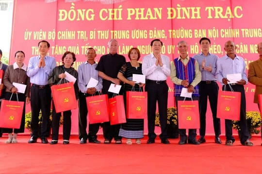 Trưởng Ban Nội chính Trung ương Phan Đình Trạc thăm, chúc Tết tại Lâm Đồng