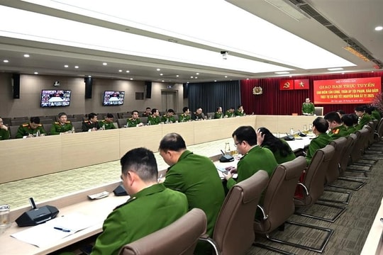 Tiếp tục triển khai quyết liệt cao điểm tấn công, trấn áp tội phạm, bảo đảm trật tự xã hội Tết Nguyên đán Ất Tỵ 2025