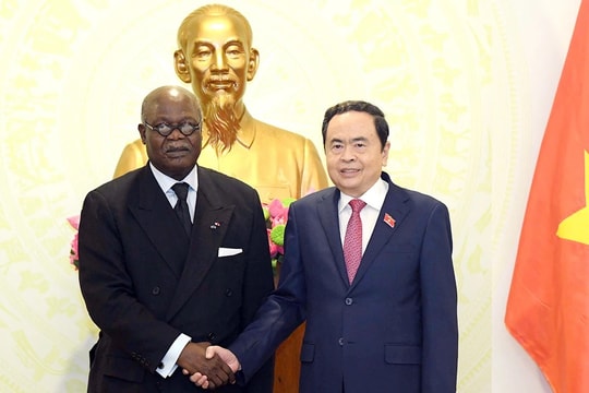 Chủ tịch Quốc hội Trần Thanh Mẫn tiếp Chủ tịch Liên minh Nghị viện Pháp ngữ