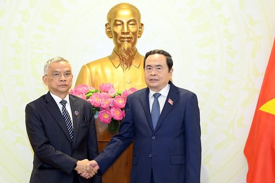 Chủ tịch Quốc hội Trần Thanh Mẫn tiếp Phó Chủ tịch Quốc hội Cộng hòa Dân chủ Nhân dân Lào Sommad Pholsena