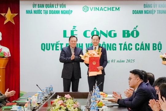 Vinachem tổ chức Lễ công bố và trao Quyết định bổ nhiệm Tổng giám đốc