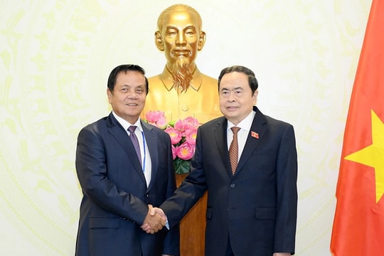 Chủ tịch Quốc hội Trần Thanh Mẫn tiếp Phó Chủ tịch thứ nhất Thượng viện Campuchia