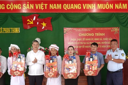 Bình Thuận: Thăm, chúc Tết đồng bào dân tộc thiểu số xã Phan Thanh