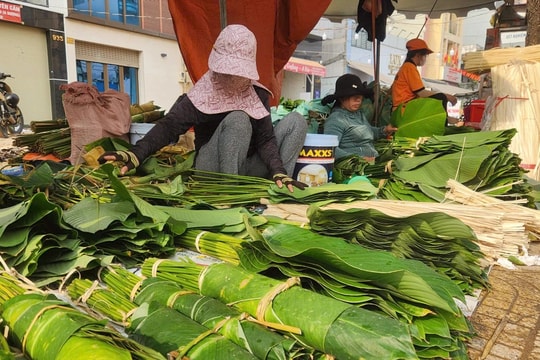 Nhộn nhịp chợ lá dong hơn nửa thế kỷ tại TP. Hồ Chí Minh