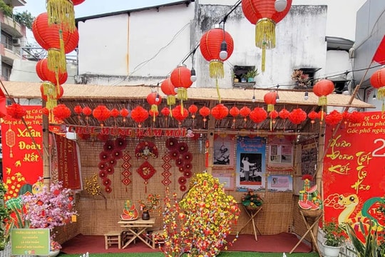TP. Hồ Chí Minh: Hẻm nhỏ rực cờ đỏ sao vàng, ngộ nghĩnh những "góc phố xuân" Tết Ất tỵ 2025