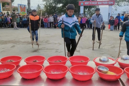 Sôi động không khí đón Tết tại các điểm trường vùng cao Hà Giang