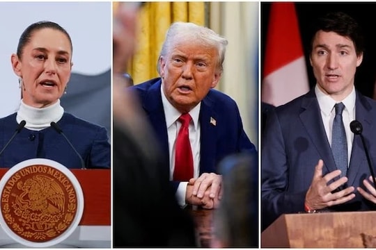 Tổng thống Mỹ Donald Trump tạm hoãn áp thuế với Canada và Mexico 