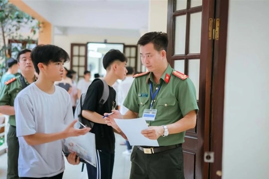 Kỳ thi đánh giá tuyển sinh Công an nhân dân năm 2025 thêm 2 mã bài thi mới