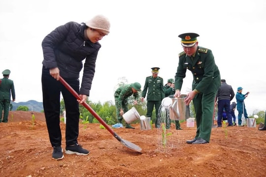 Bộ chỉ huy BĐBP tỉnh Cao Bằng phát động Tết trồng cây "Đời đời nhớ ơn Bác Hồ”