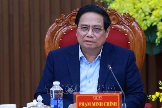 Thủ tướng Phạm Minh Chính làm việc với lãnh đạo tỉnh Quảng Ngãi