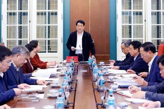 Chủ tịch nước Lương Cường: Rà soát, hoàn thiện quy chế làm việc, nâng cao chất lượng công tác tham mưu