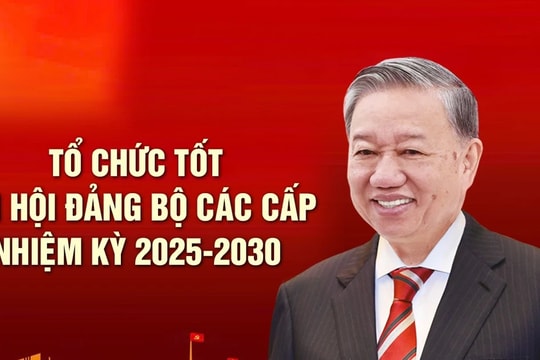 TỔ CHỨC TỐT ĐẠI HỘI ĐẢNG BỘ CÁC CẤP NHIỆM KỲ 2025-2030