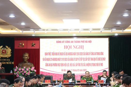 Công an Hà Nội thông tin việc triển khai tổ chức, hoạt động của Công an thành phố theo mô hình mới