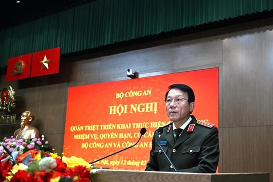 Khẩn trương sắp xếp, đưa mô hình tổ chức mới của Bộ Công an đi vào hoạt động hiệu năng, hiệu lực, hiệu quả