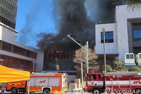 Cháy lớn ở công trường xây dựng Hàn Quốc, ít nhất 6 người thiệt mạng