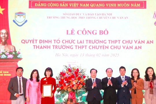 Hà Nội: Trường THPT Chu Văn An chính thức trở thành trường chuyên