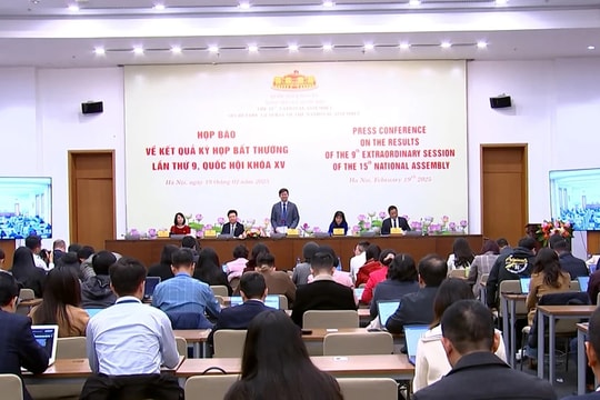Họp báo về kết quả Kỳ họp bất thường lần thứ Chín, Quốc hội khóa XV 