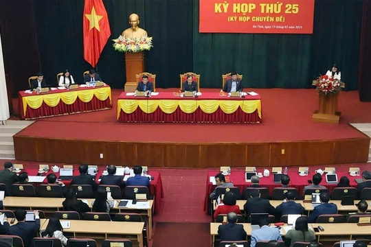  Hà Tĩnh: HĐND tỉnh thông qua 6 nghị quyết quan trọng tại Kỳ họp thứ 25