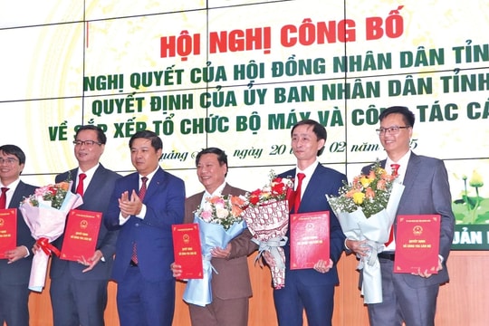 Sau sắp xếp, Quảng Nam công bố bổ nhiệm các lãnh đạo sở mới