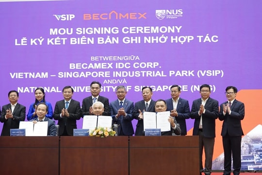 Becamex IDC, VSIP và Đại học Quốc gia Singapore hợp tác phát triển 