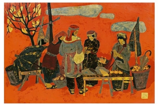 “Nét son” trong tranh sơn mài