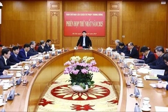 Chủ tịch nước Lương Cường chủ trì họp Ban Chỉ đạo Cải cách tư pháp Trung ương